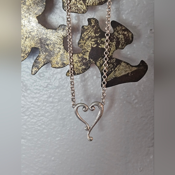 Brighton Adore Me Etched Open Heart Pendant Necklace - Picture 1 of 5